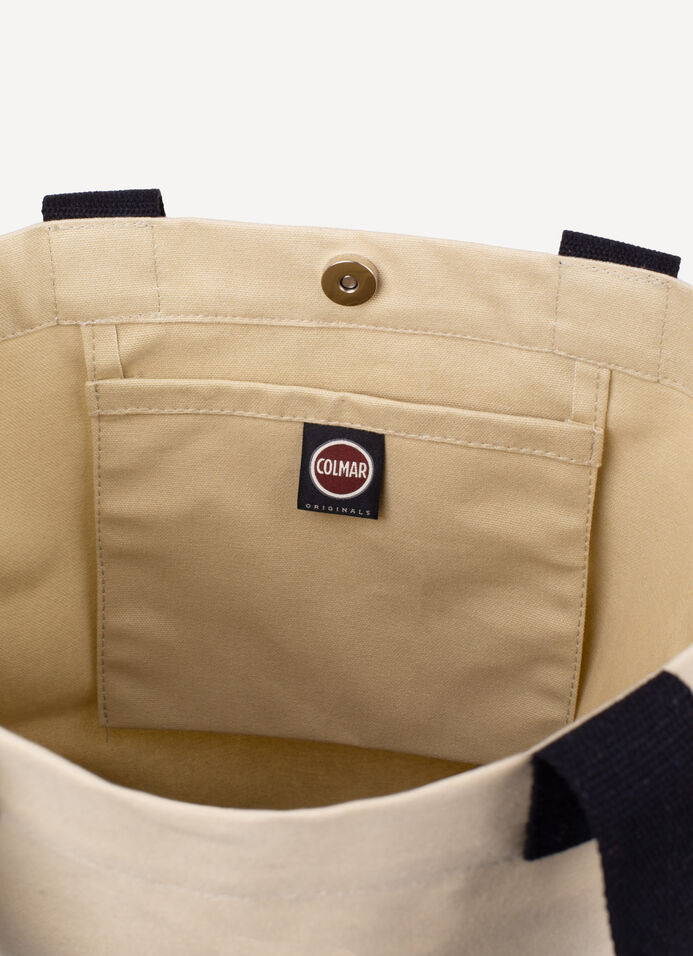 Unisex bag in cotton canvas image number 3