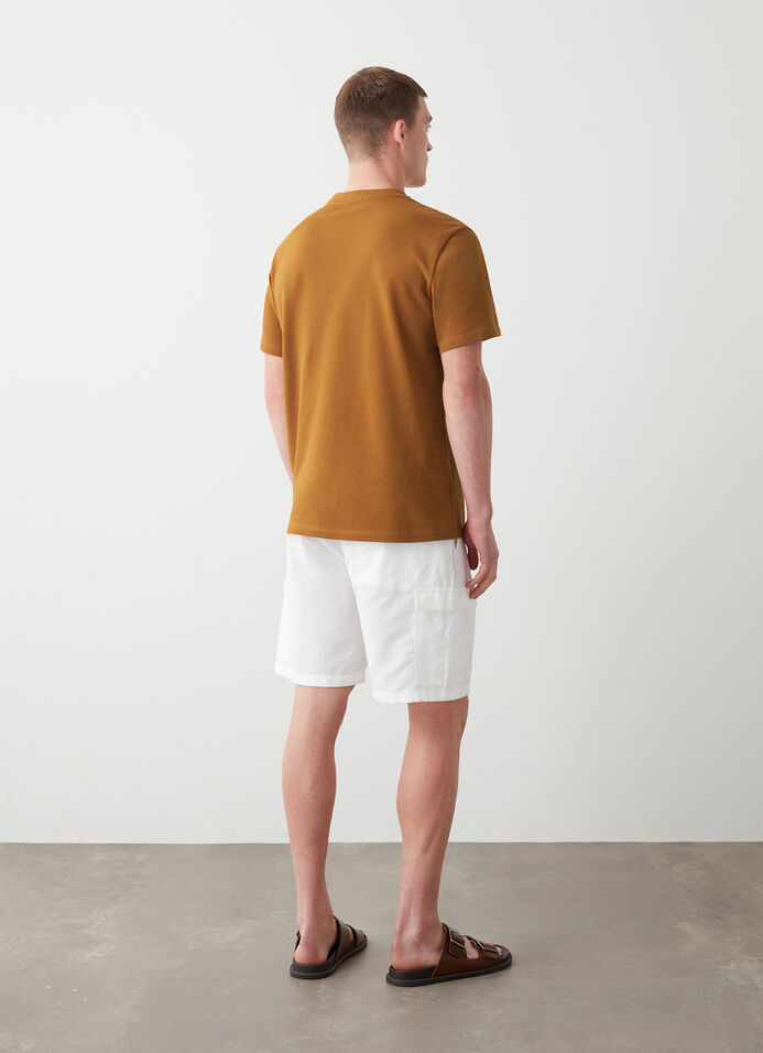 100% cotton piqué T-shirt image number 3