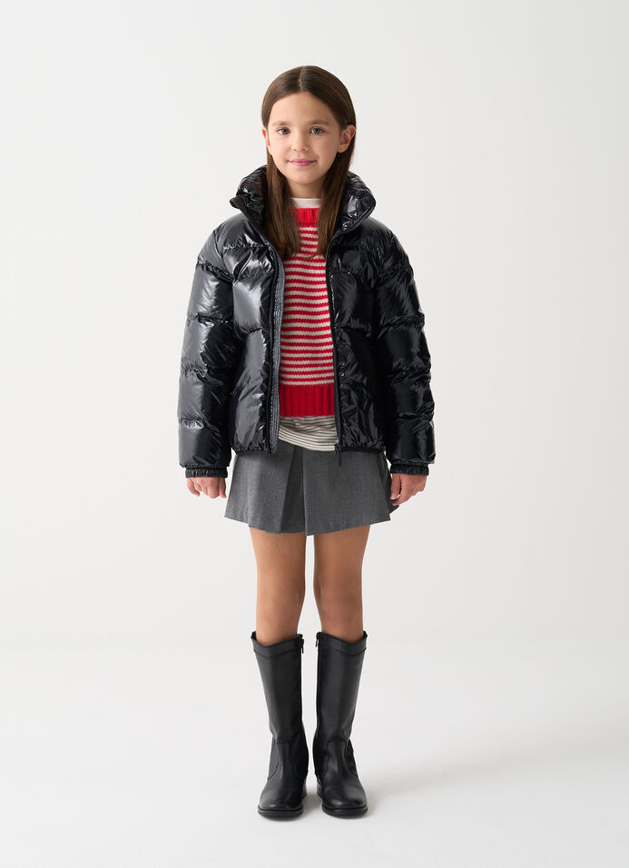 Doudoune brillante avec col montant image number 0