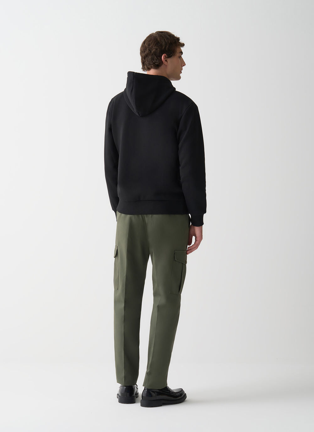 Full zip cotton sweatshirt image number 3