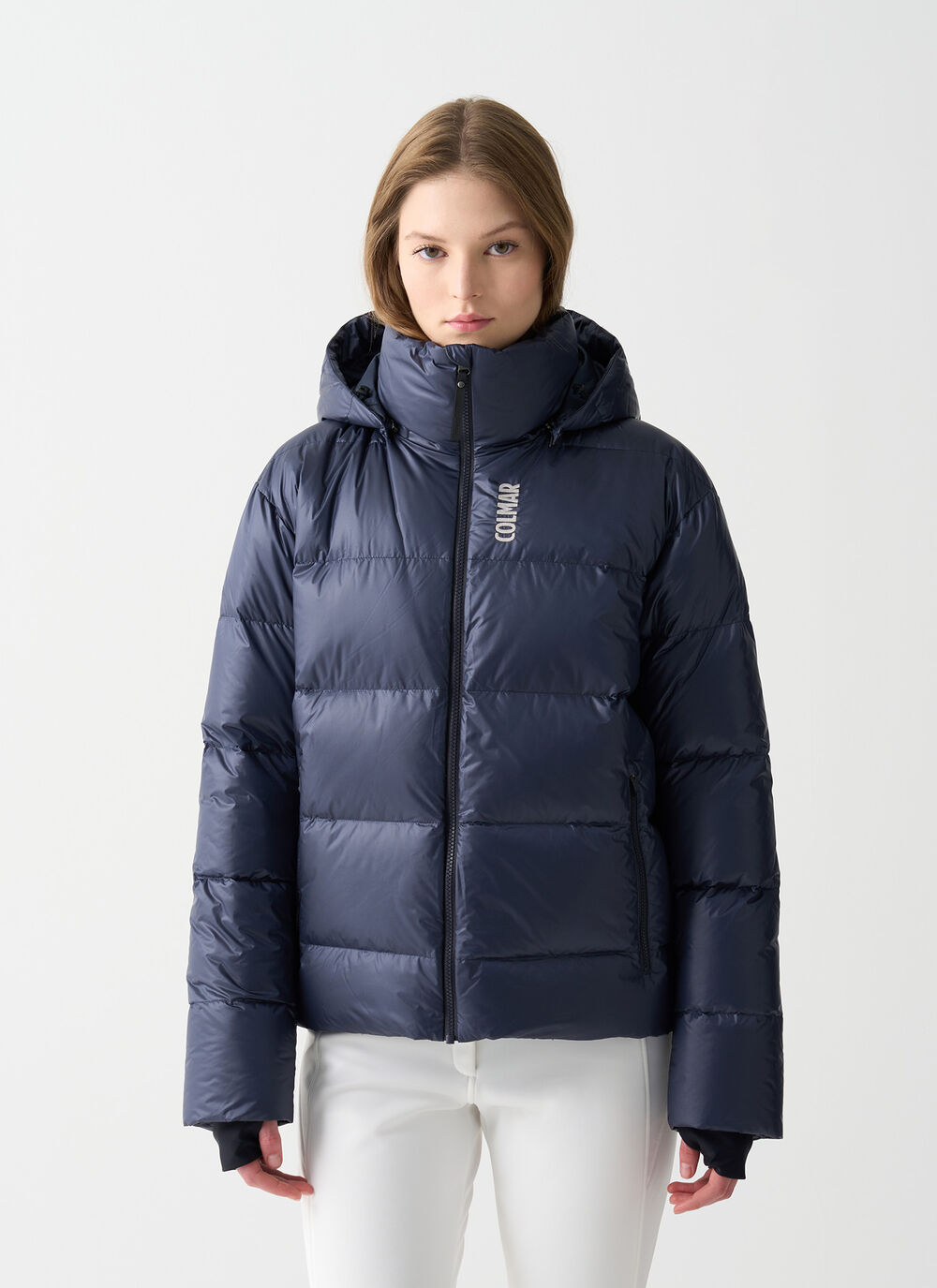 Puffy padded ski jacket image number 1