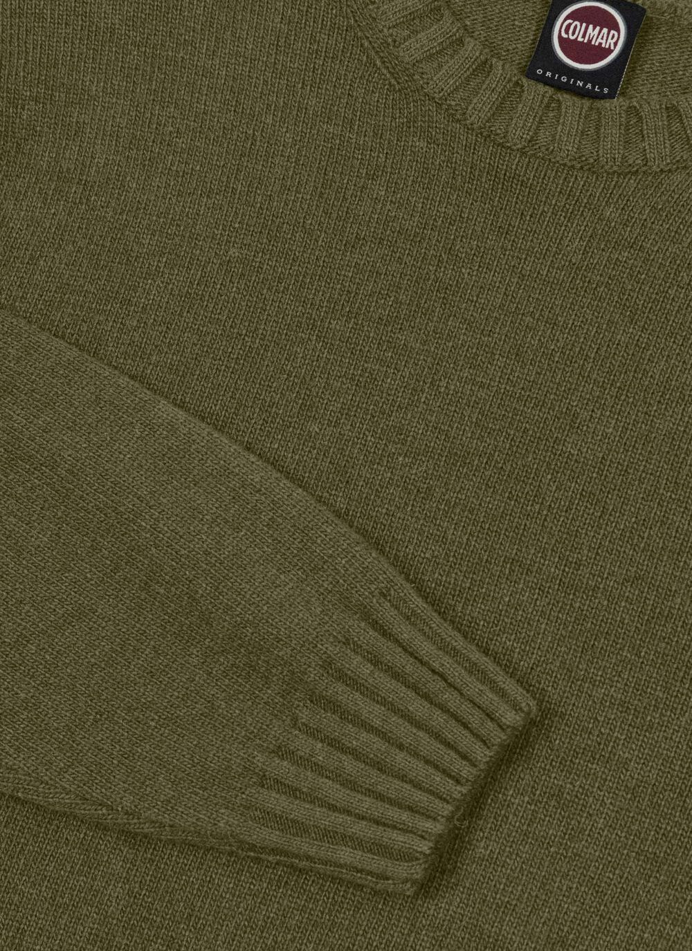 Branded wool pullover image number 6