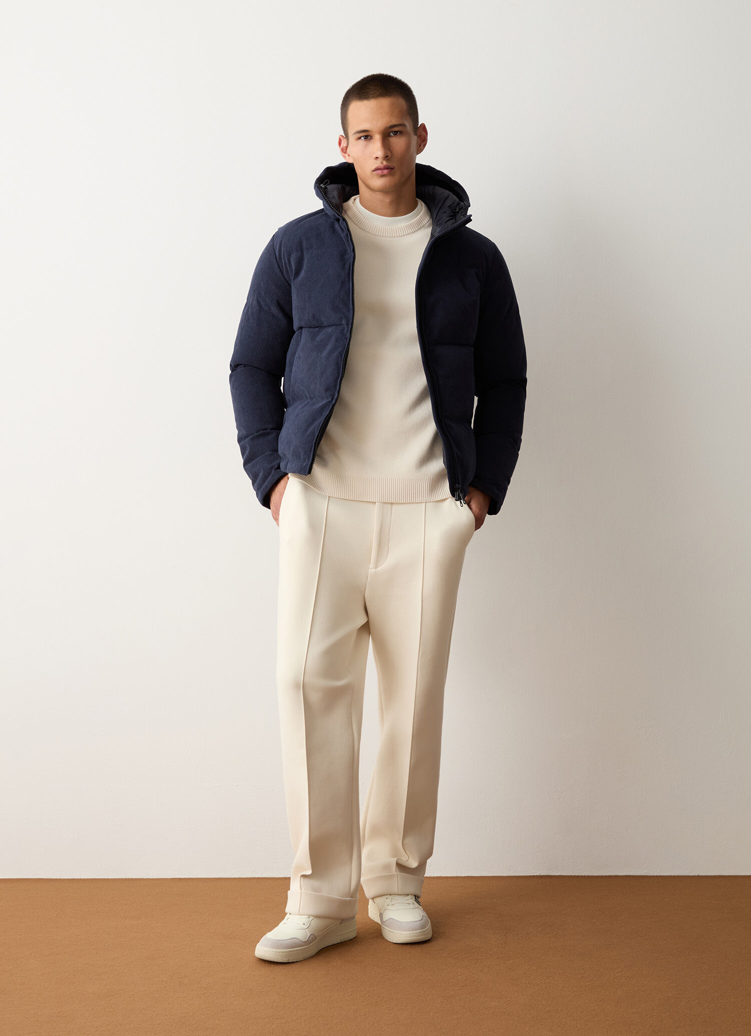 ジャケット・アウター ria reversible Blue new down jacket OUTER – ria