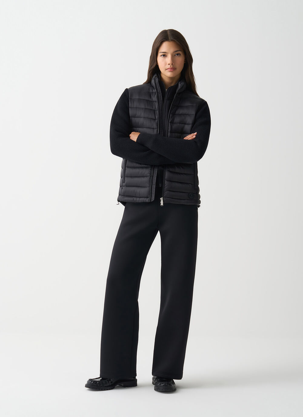 Veste &agrave; manches en maille image number 0