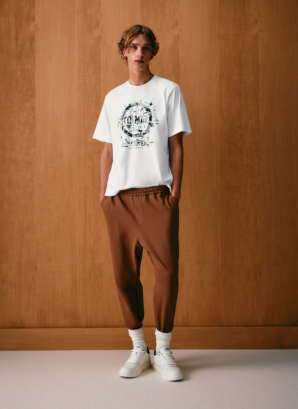 Camiseta de cuello redondo con logo image number 0