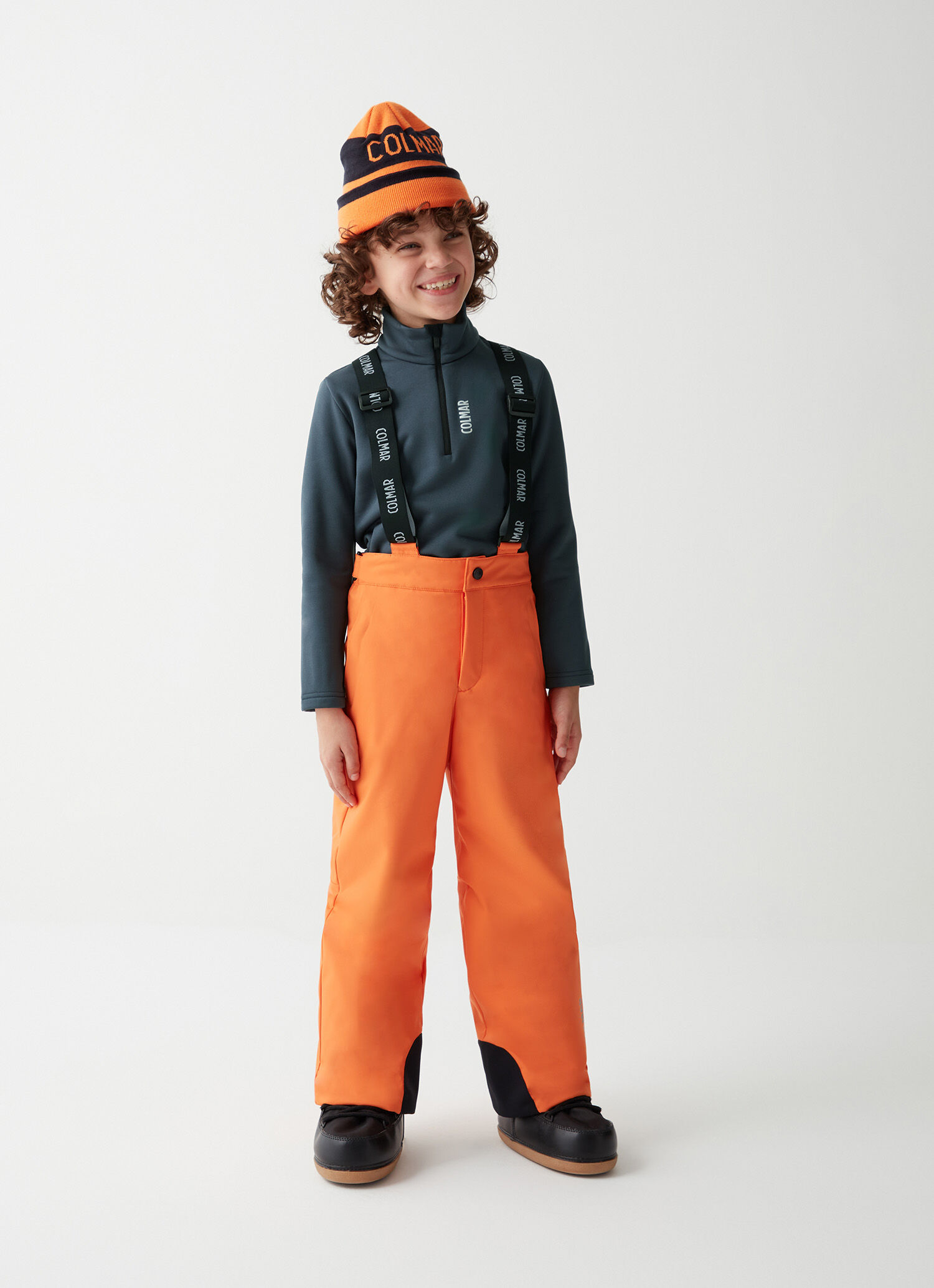 Boys orange ski pants shop
