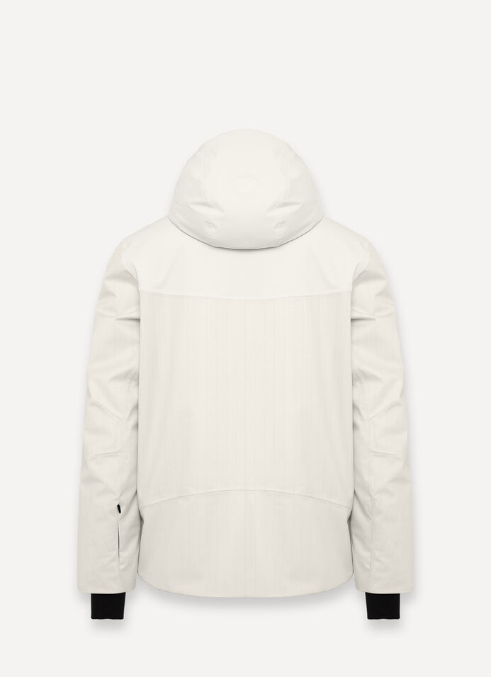 Pinstripe fabric ski jacket image number 5