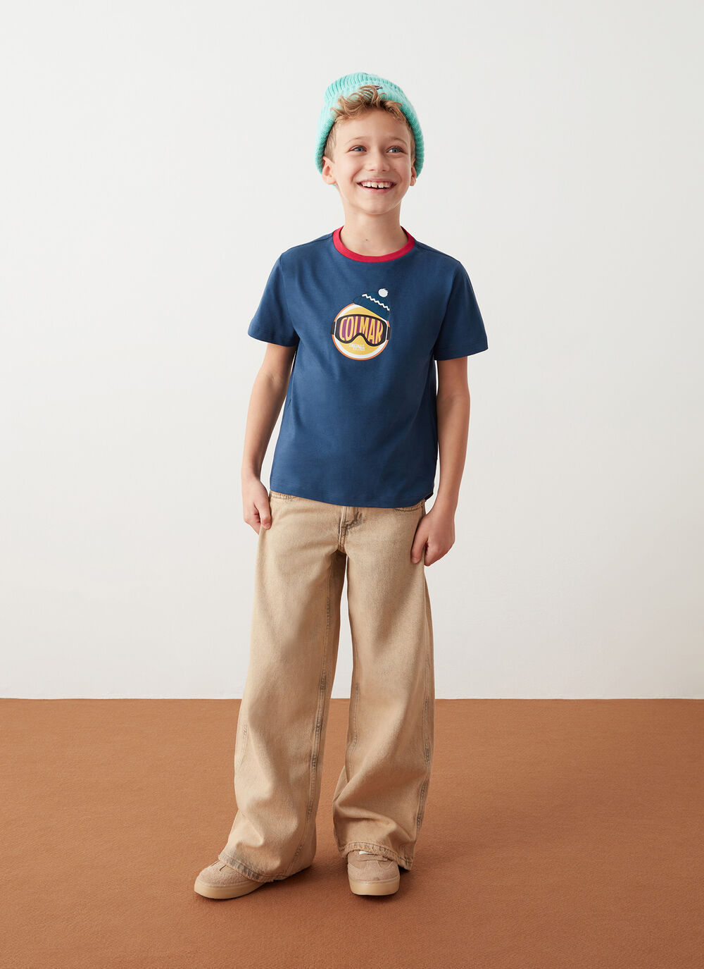 T-shirt logata 100% cotone image number 0