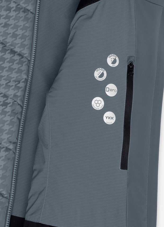 Charming houndstooth ski jacket image number 6