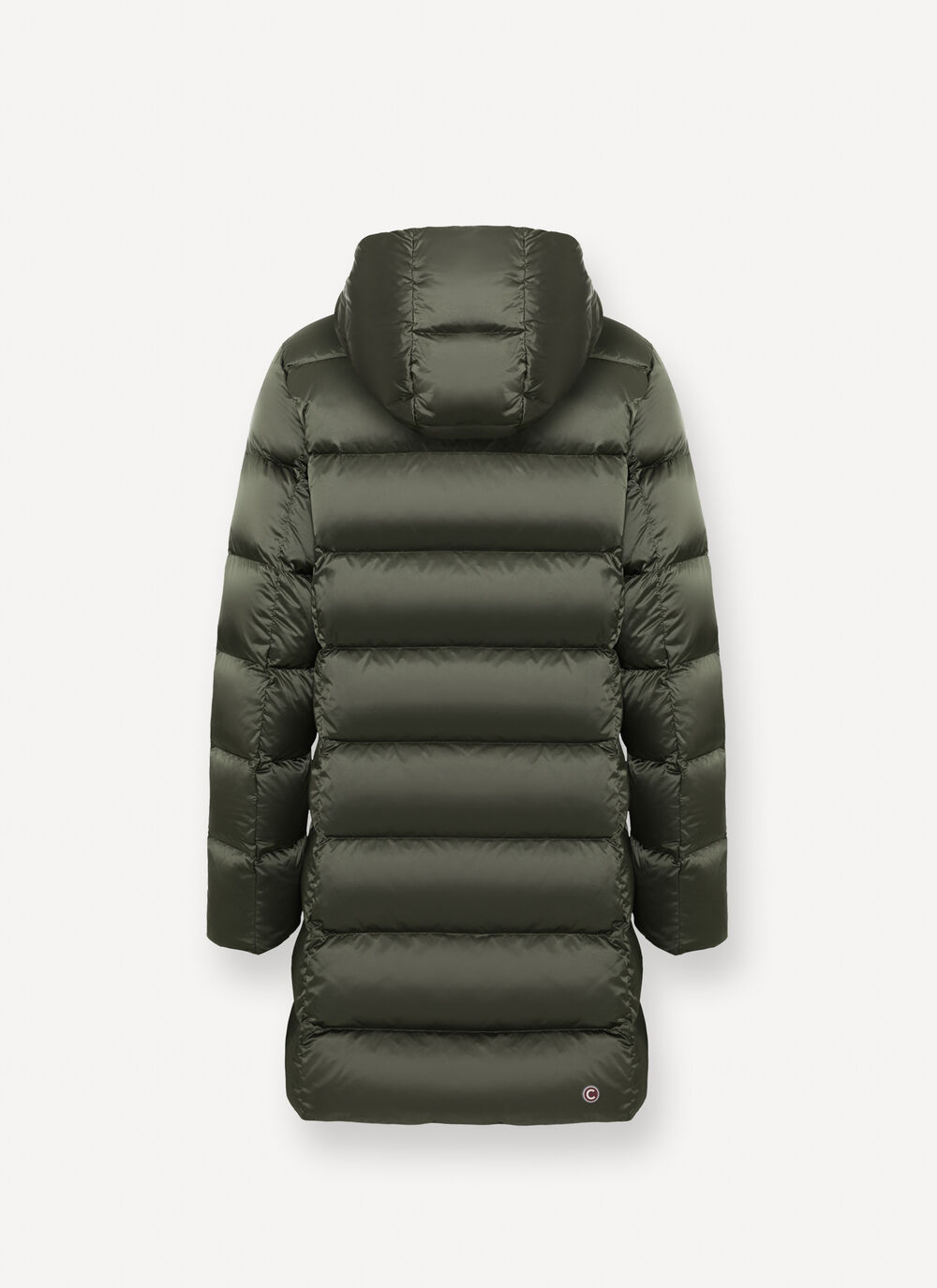 Long down jacket with hood image number 5