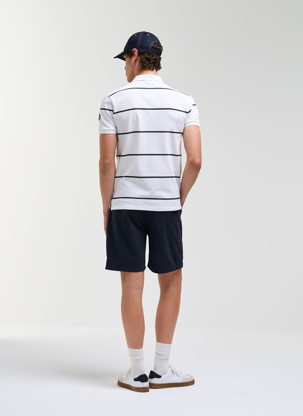 Striped piqu&eacute; polo shirt  image number 3