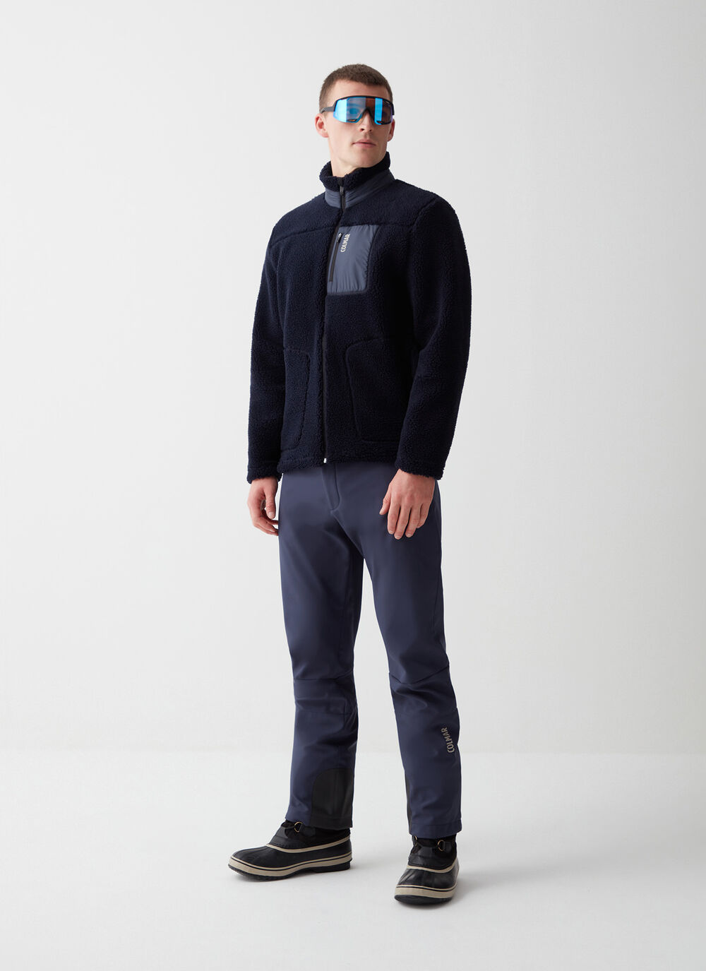 Strickjacke in Sherpa-Optik mit Rei&szlig;verschluss image number 0