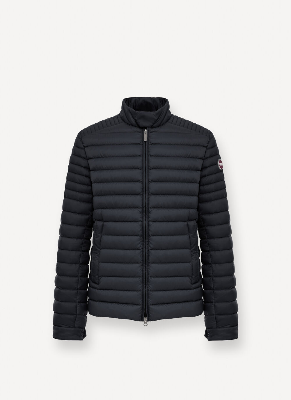 Lightweight down biker jacket image number 4