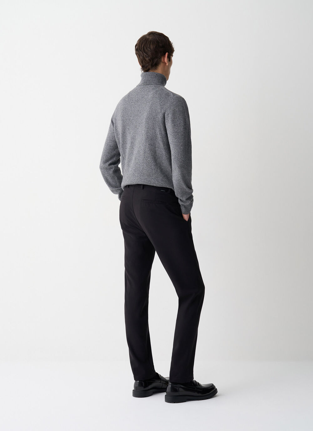 Wool-effect trousers image number 3