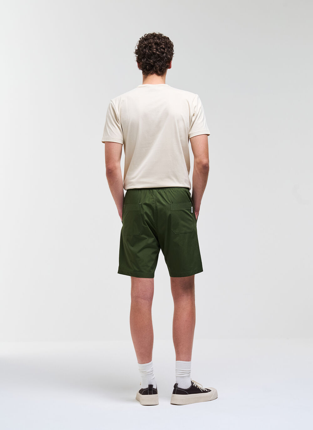 Cotton poplin shorts image number 3