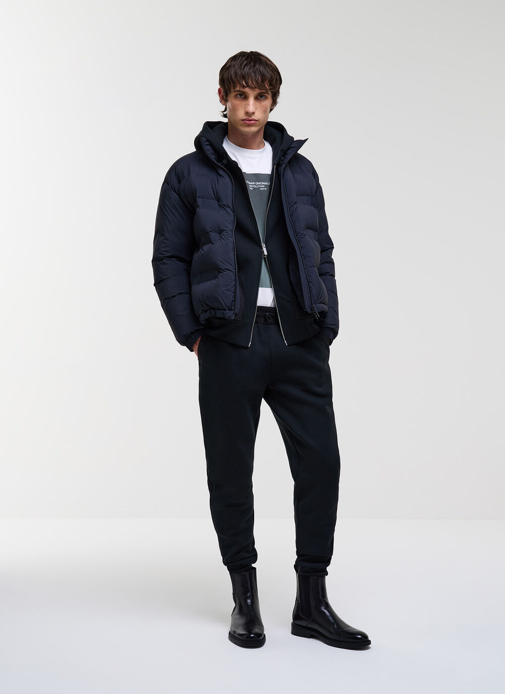 Tracksuit bottoms with nylon inserts image number 0