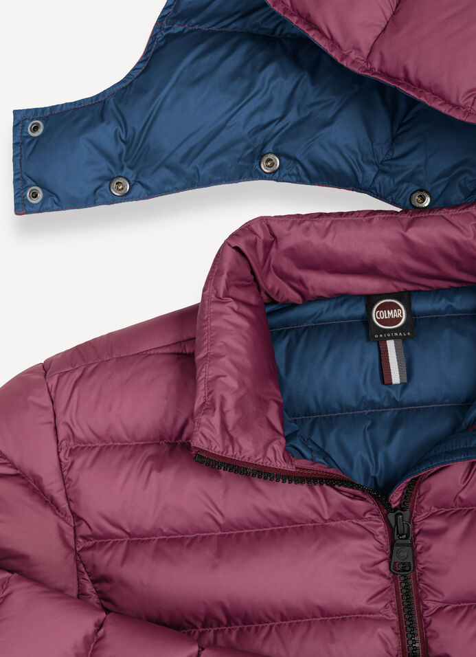 Sporty down jacket with detachable hood image number 6