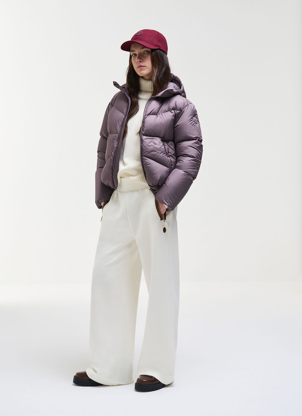 Puffy matte down jacket image number 0