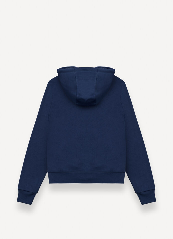 Felpa full zip con cappuccio