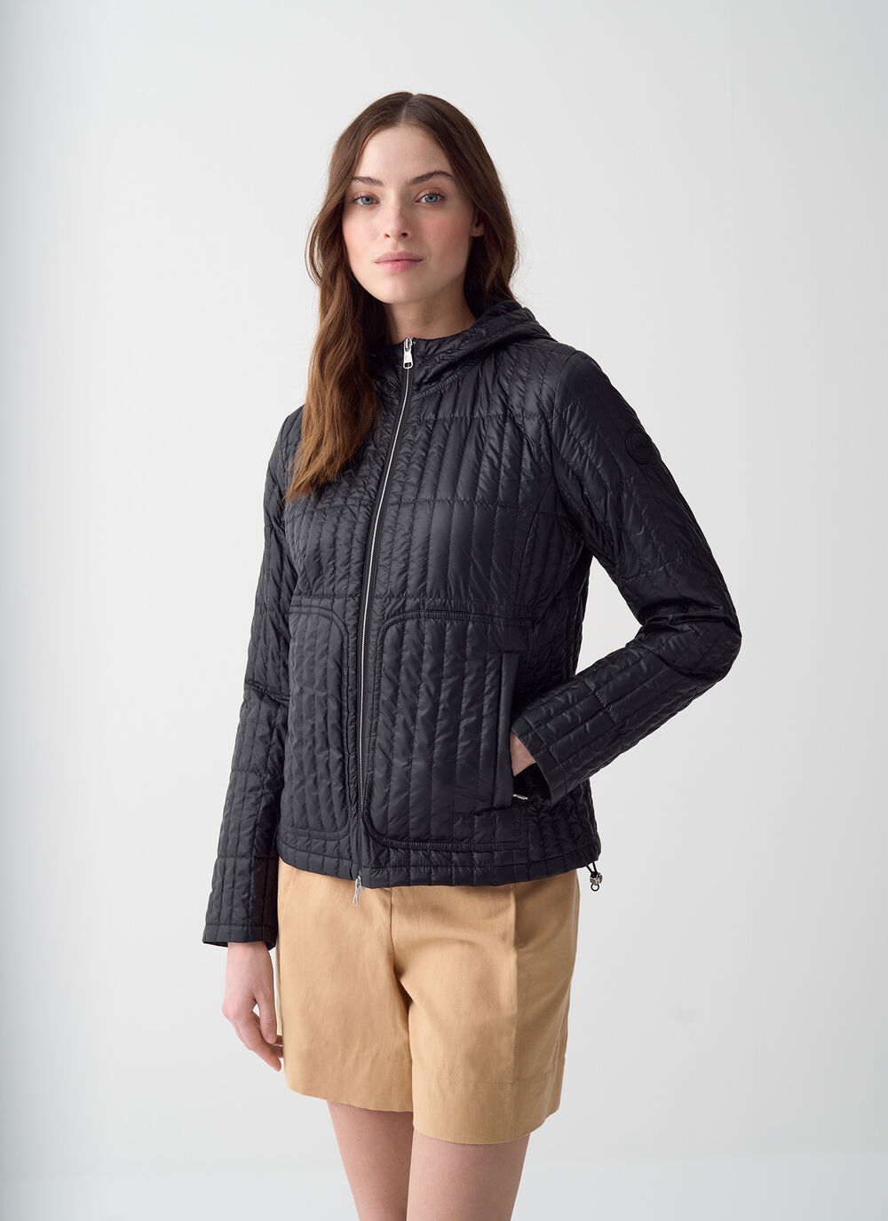 Shiny ultralight down jacket image number 1