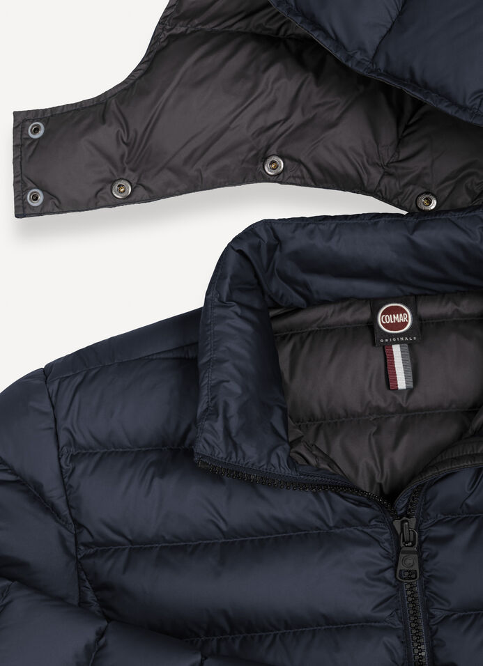 Sporty down jacket with detachable hood image number 6