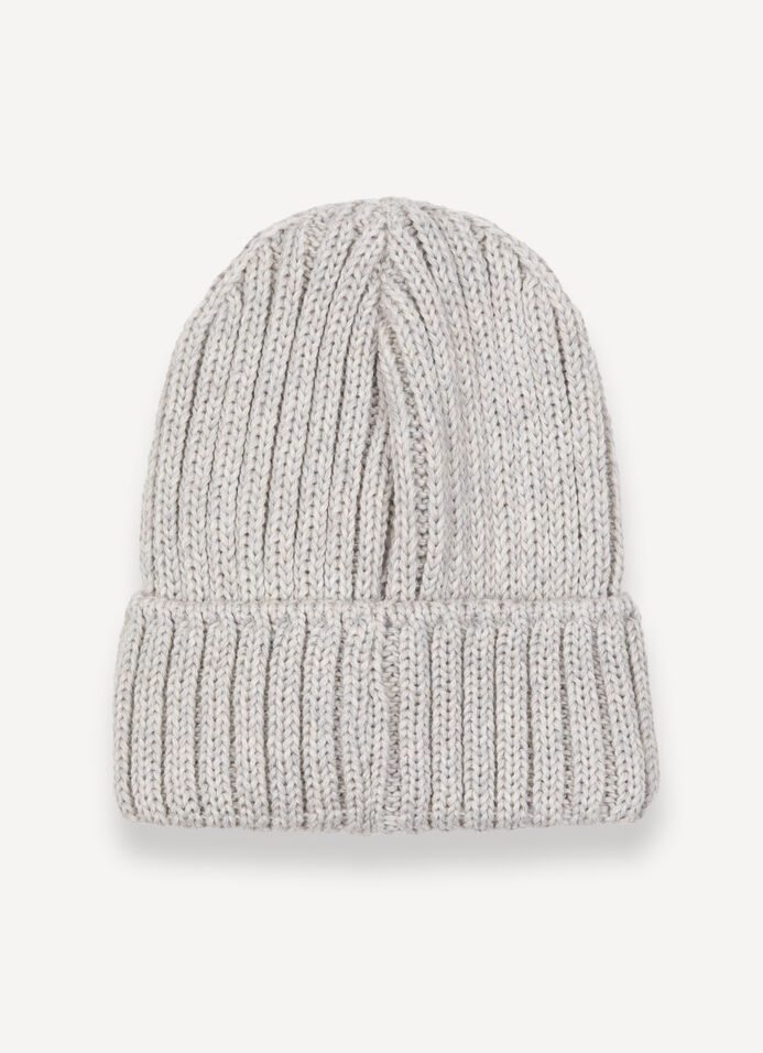 Bonnet unisexe en laine avec revers image number 2
