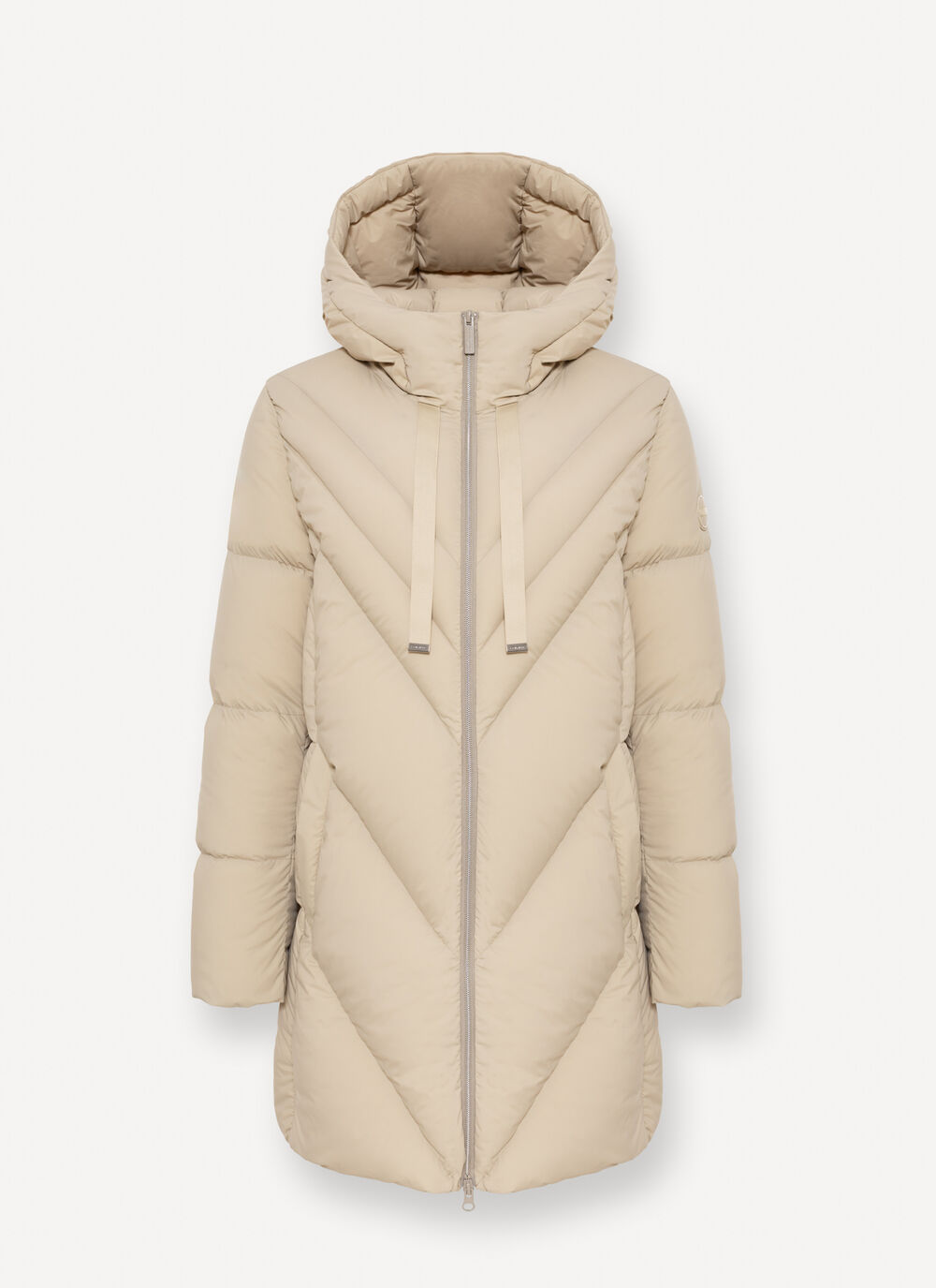 Stretch-Daunenmantel mit Tunnelzug image number 4