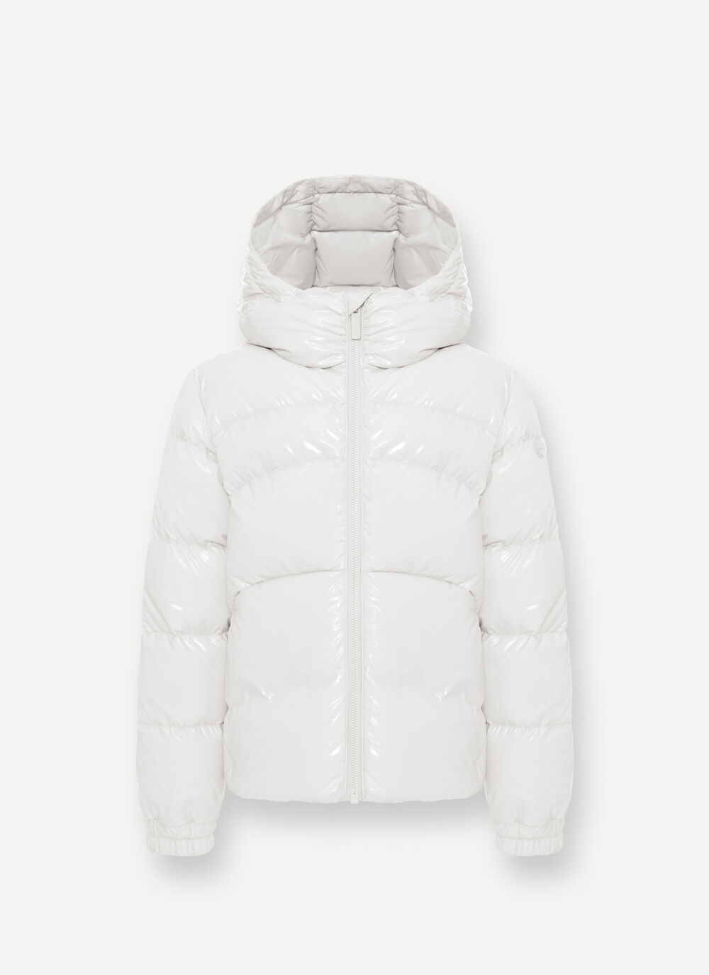 Piumino glossy con cappuccio image number 4