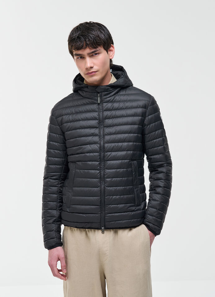 Light down jacket with hood