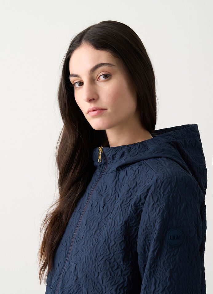 Embossed hooded jacket image number 2