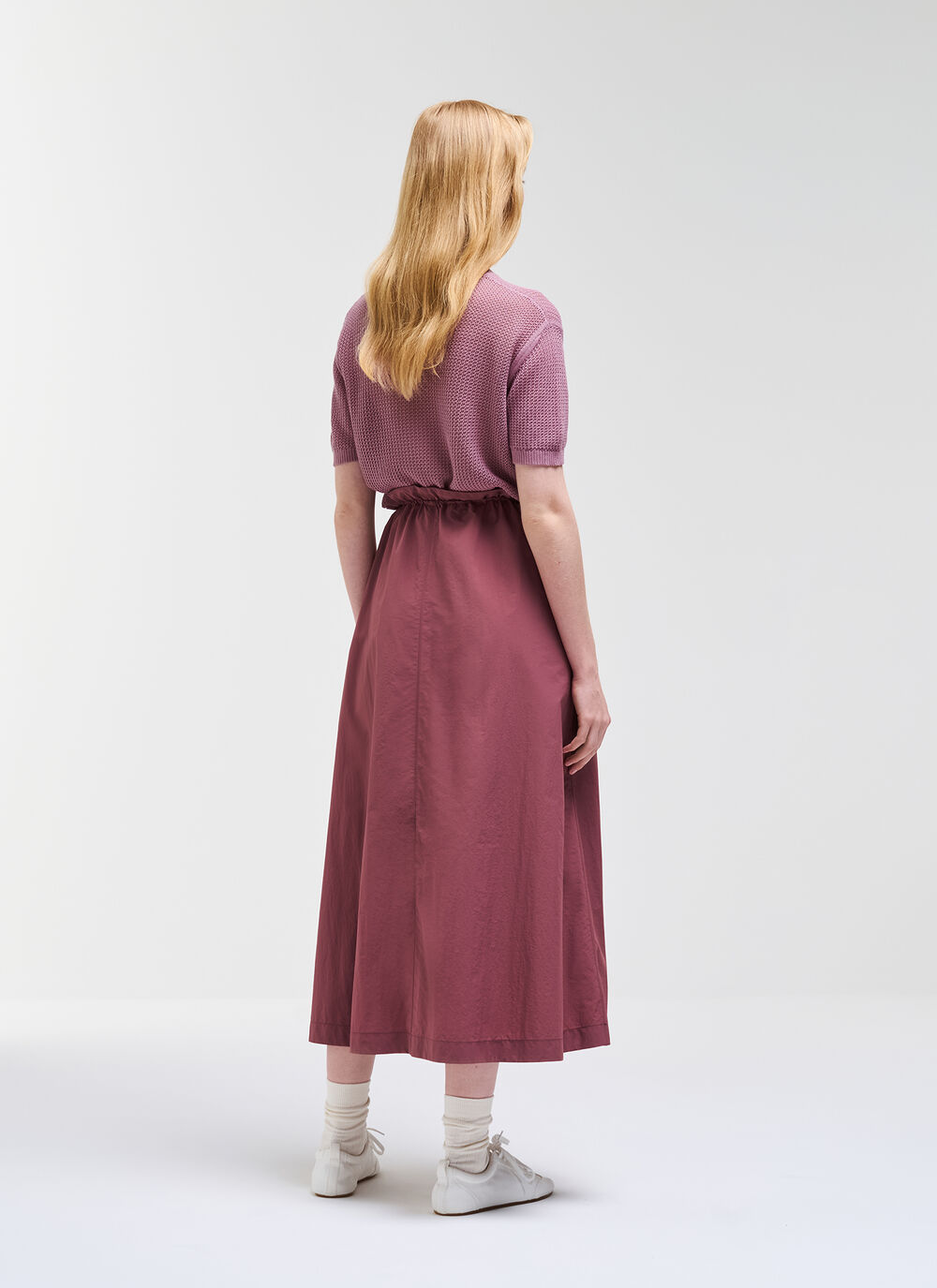 Midi flared skirt image number 3