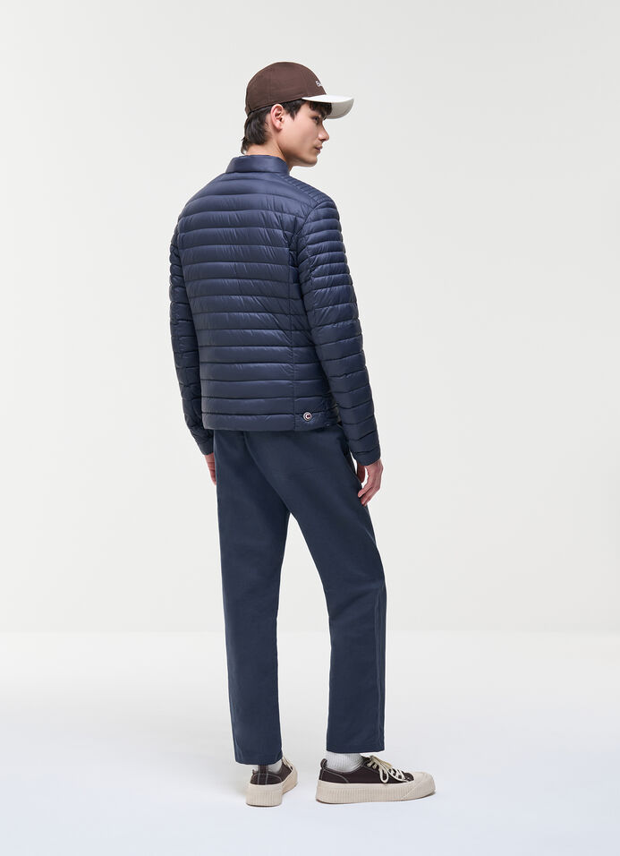 Lightweight down biker jacket image number 3