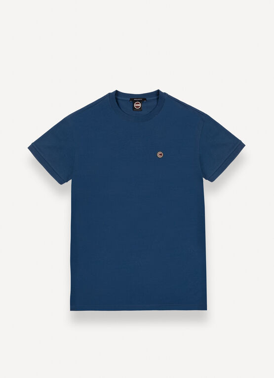 Piqué T-shirt with slits