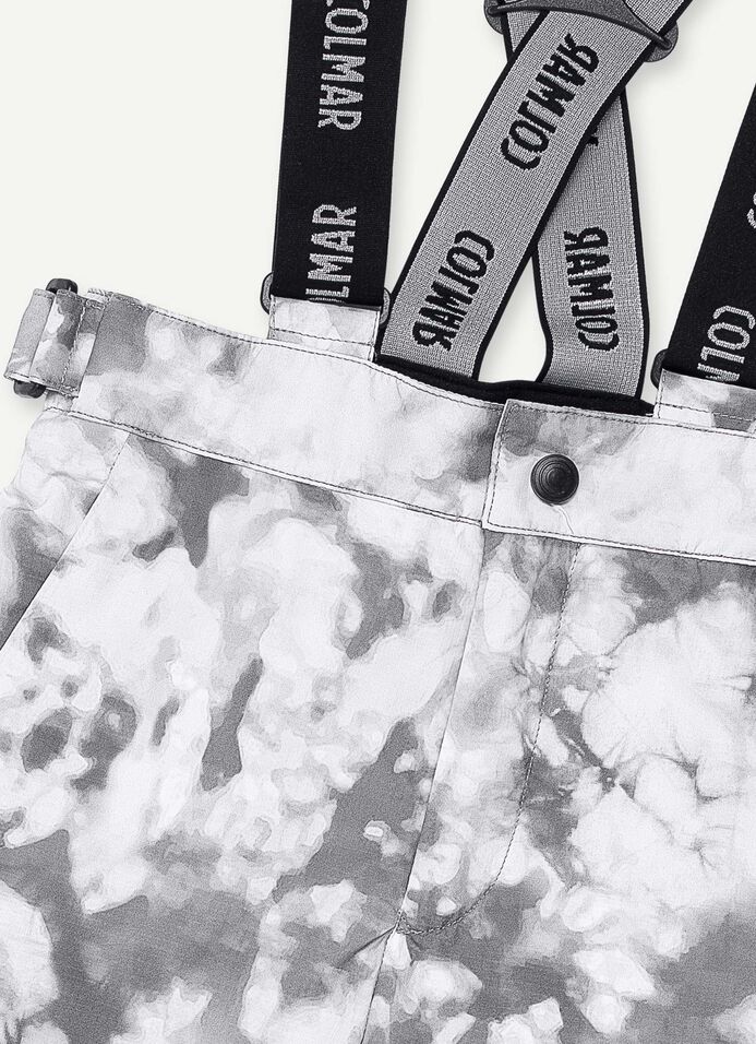 Boys’ tie-dye ski bib and brace image number 5