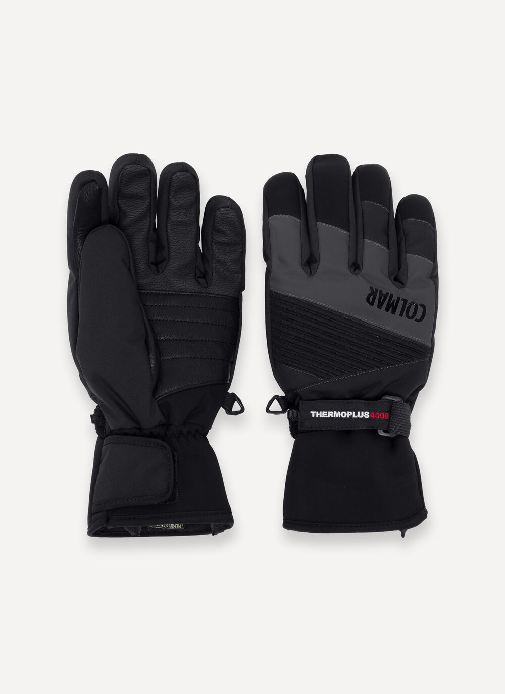 Men's extra-warm adjustable ski gloves image number 0