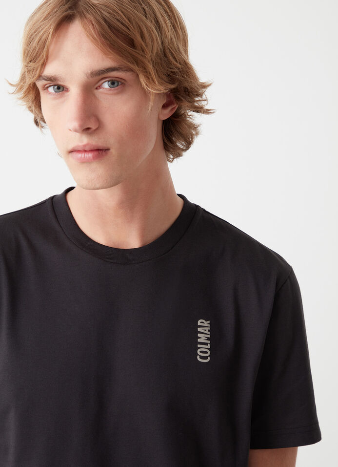 Crew-neck cotton-blend T-shirt image number 2