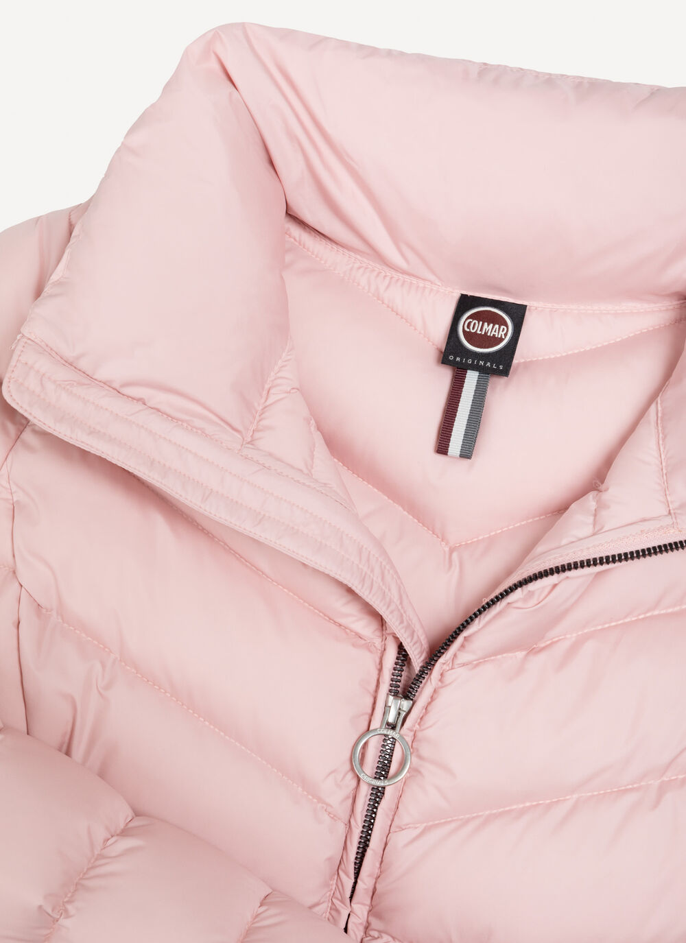 Mate fabric down jacket with high collar  image number 6