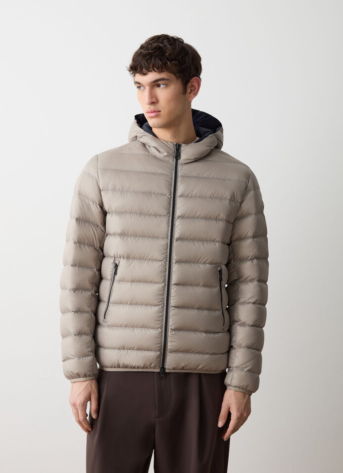 Sporty down jacket with fixed hood image number 2