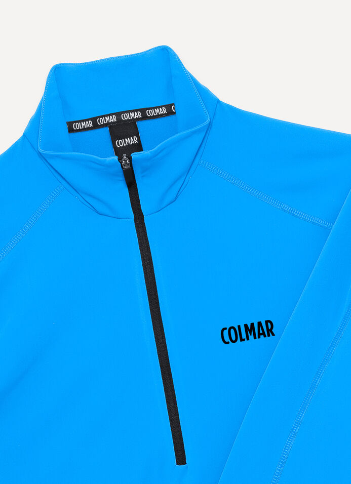 Thermal stretch ski jumper with half-zip image number 6