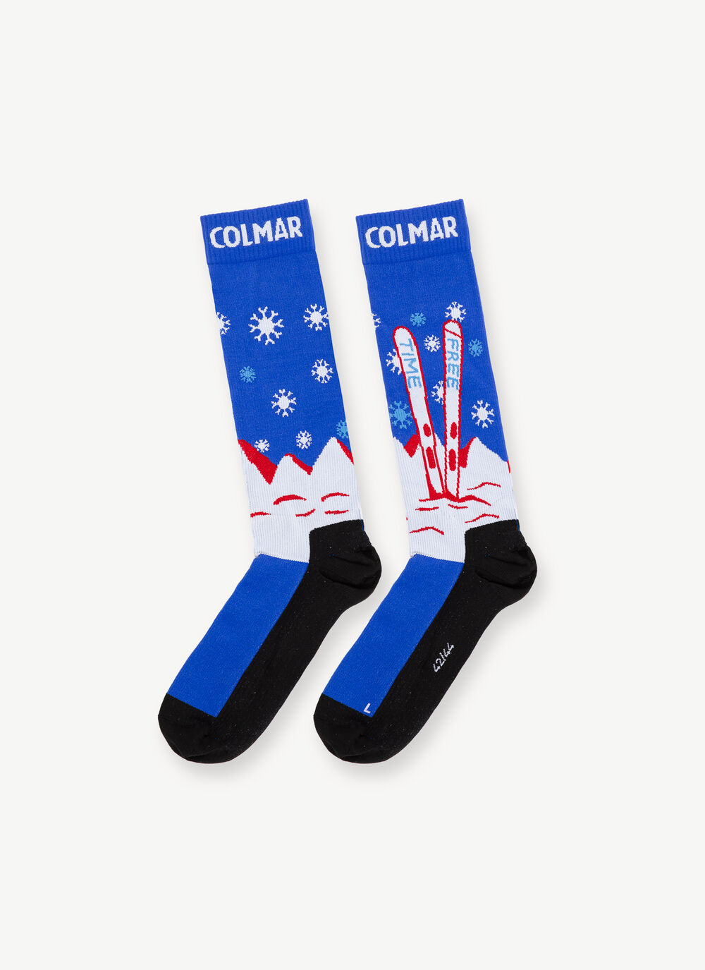 Unisex snowflake ski socks image number 1