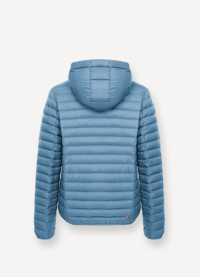 Light down jacket with hood