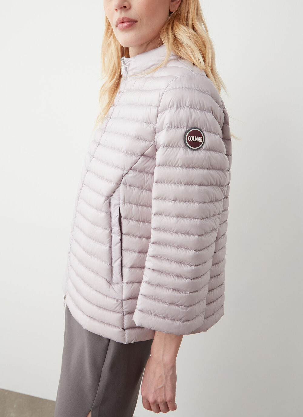 Quilted down-padded cape image number 1