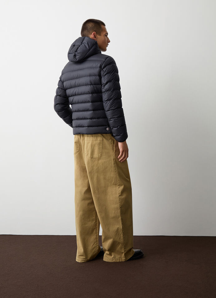 Sporty down jacket with detachable hood image number 3