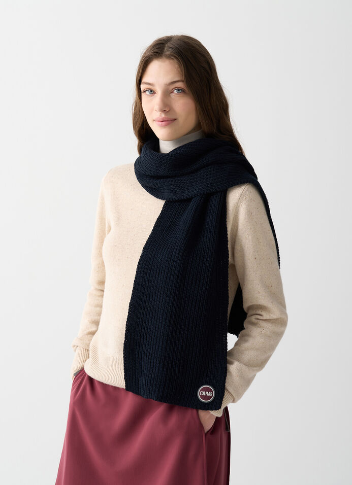 Unisex rib-knit scarf image number 0