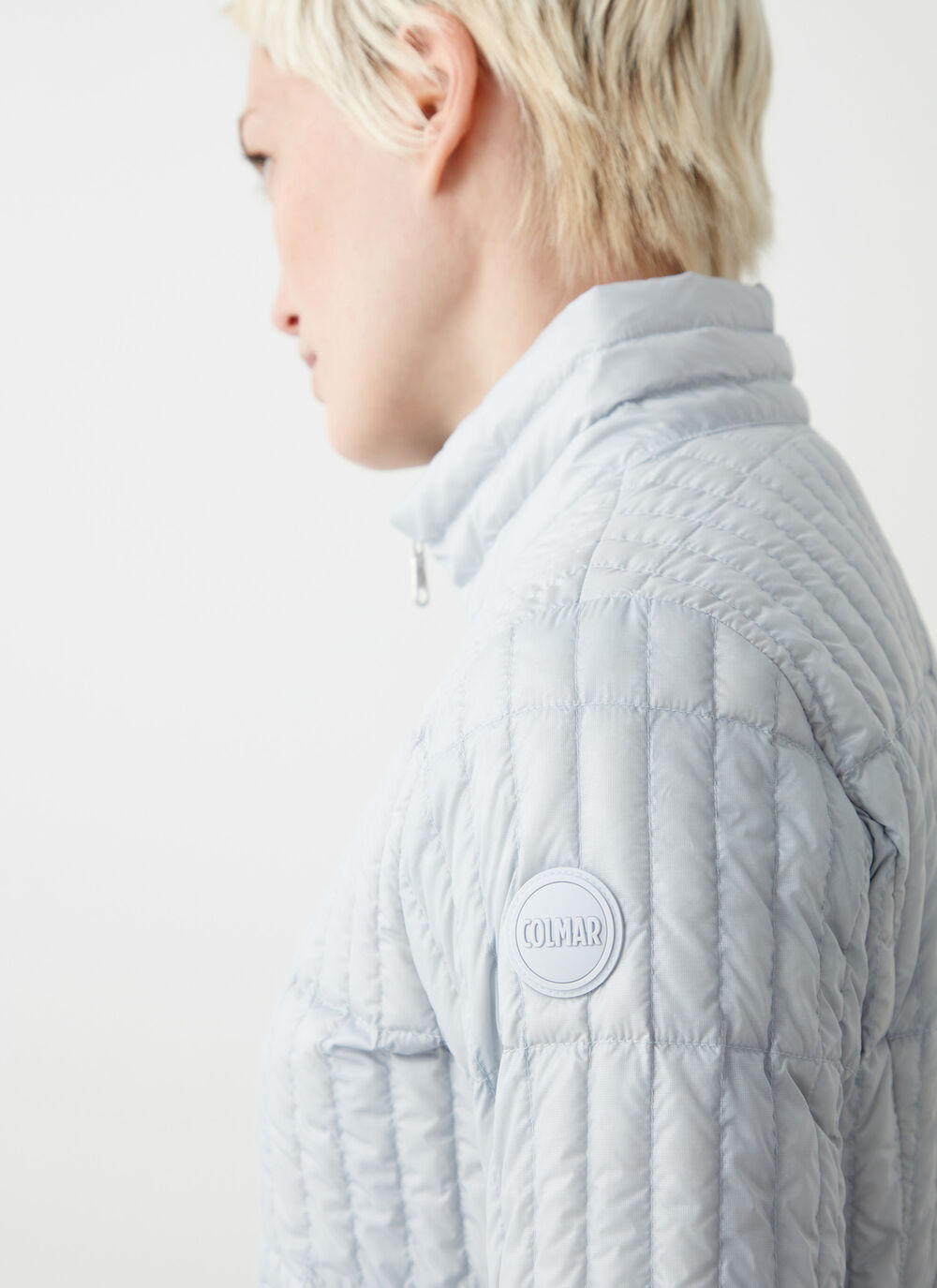 Shiny ultralight down jacket image number 2