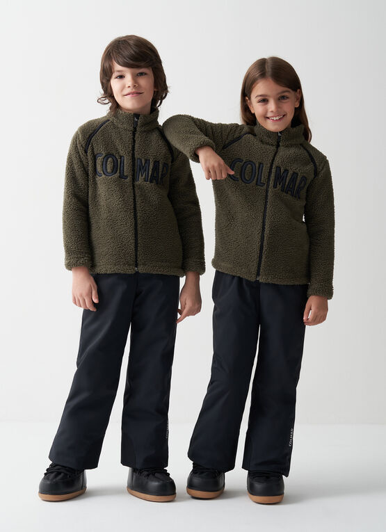 Unisex teddy-effect ski fleece