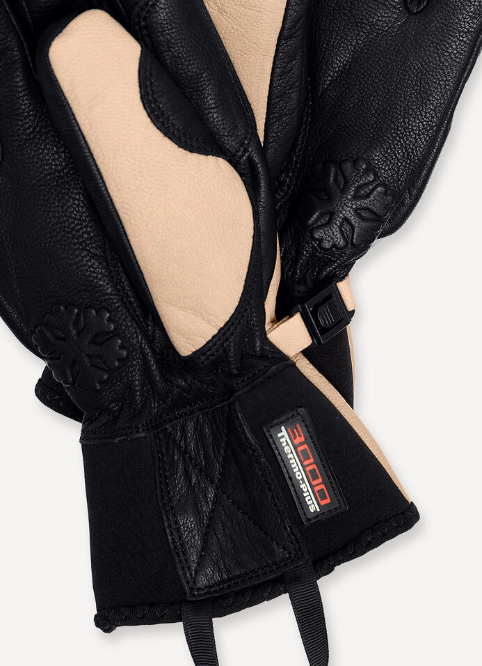 Leather ski gloves image number 2