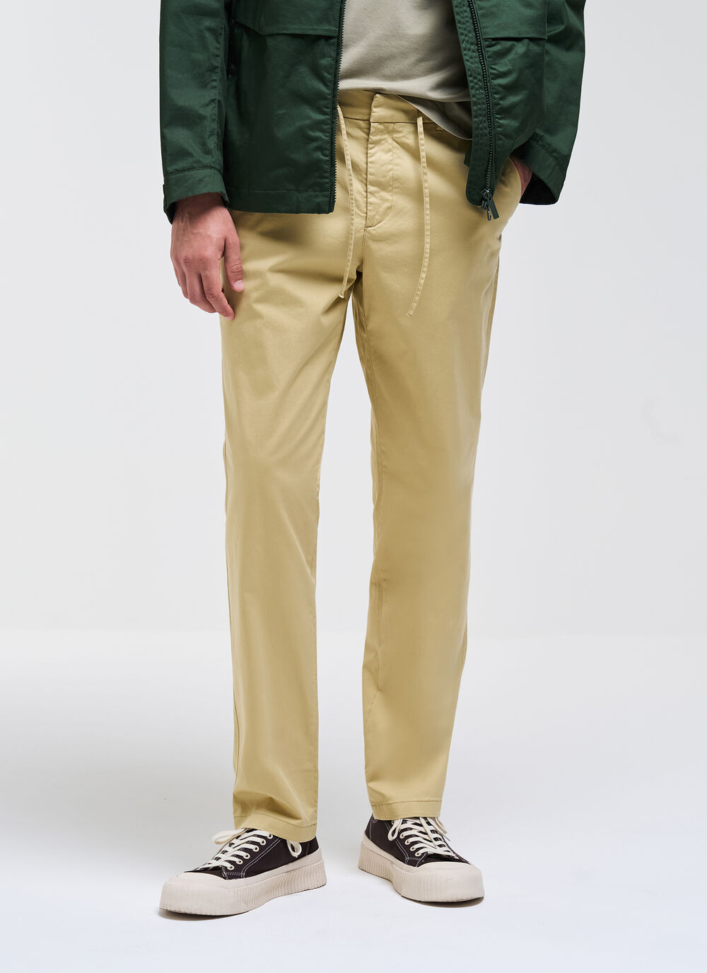 Pantalones de algod&oacute;n con cord&oacute;n image number 3