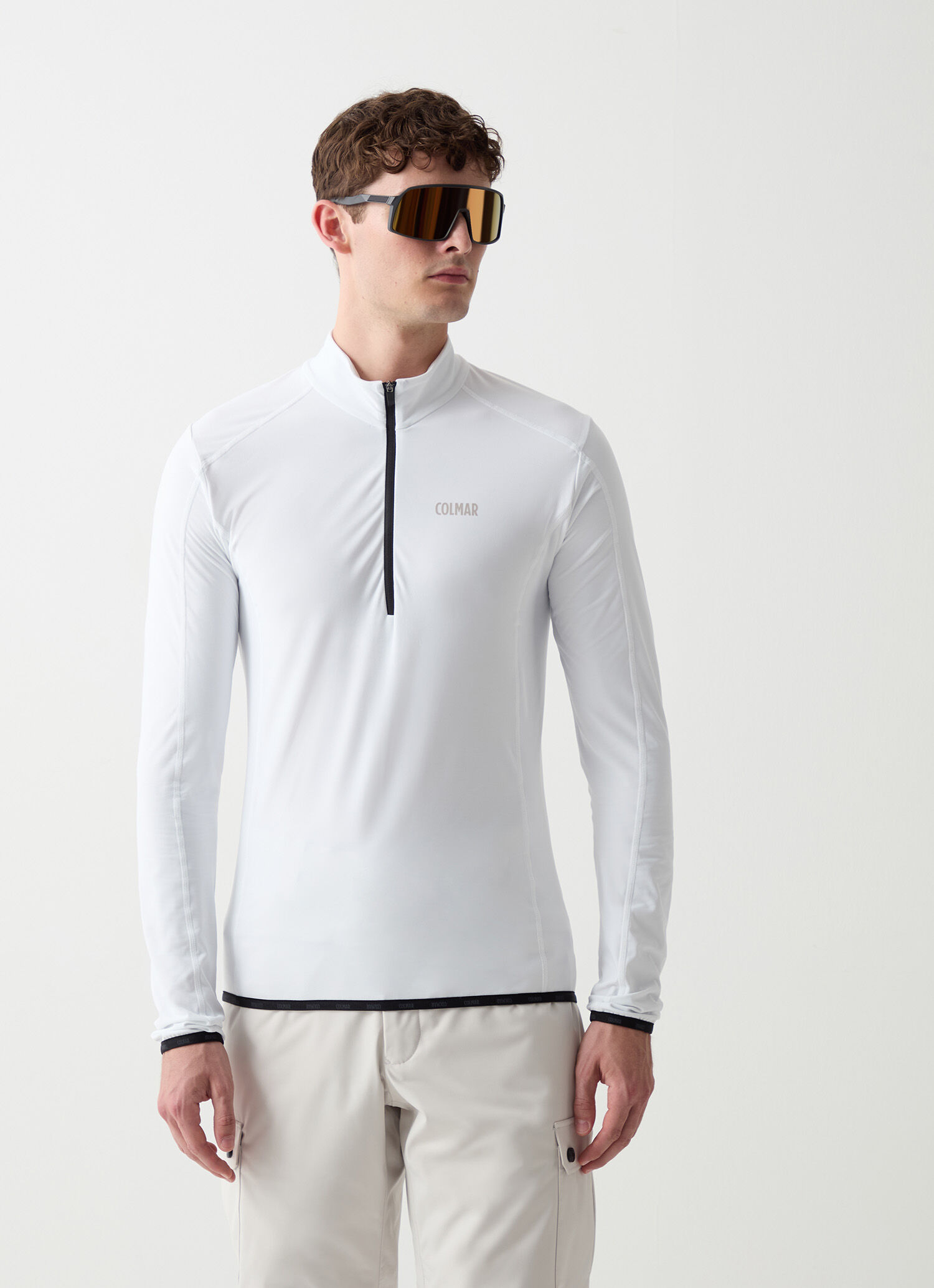 Maglia termica da sci stretch BIANCO Colmar