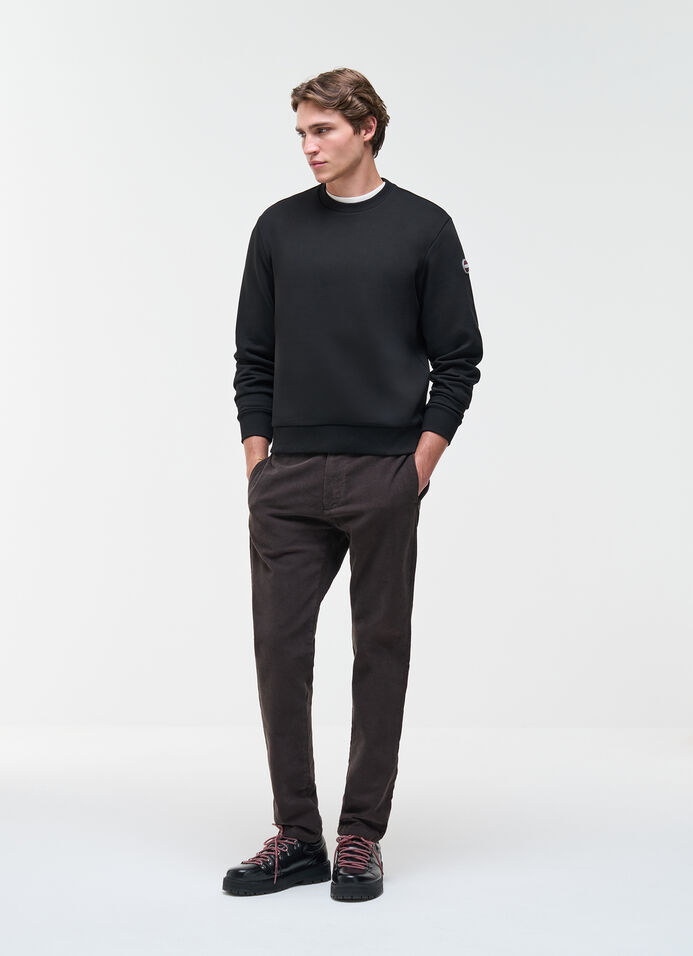 Cotton crew-neck sweatshirt